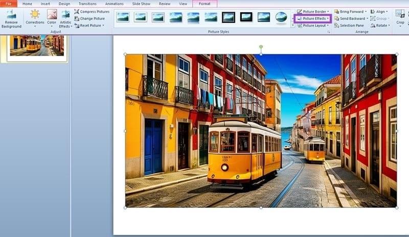 ابزارهای ویرایش عکس در پاورپوینت 10