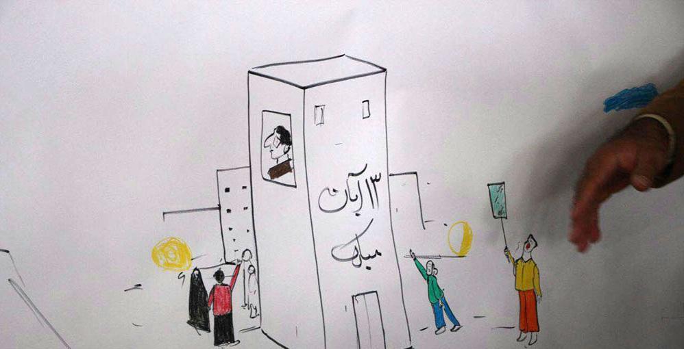 نقاشی برای روز دانش آموز دخترانه ساده  3