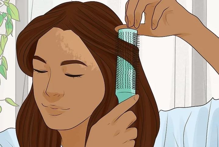 نحوه استایل کردن موی چتری پرده ای 13
