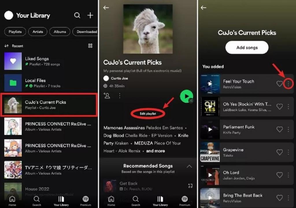 نحوه حذف آهنگ ها از لیست پخش Spotify در اندروید و آیفون