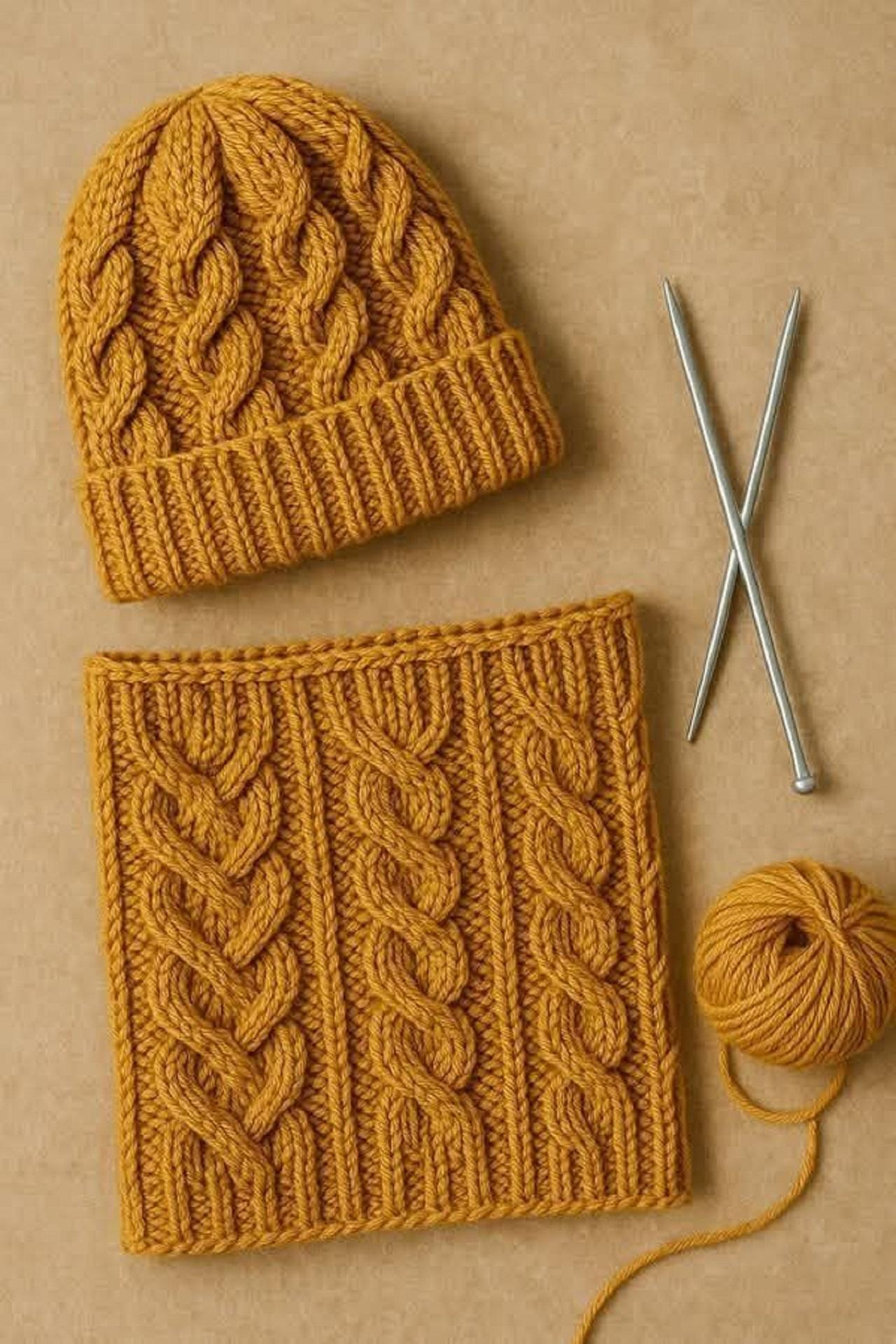 مدل کلاه بافتنی مردانه طرح&zwnj;دار و برجسته 2