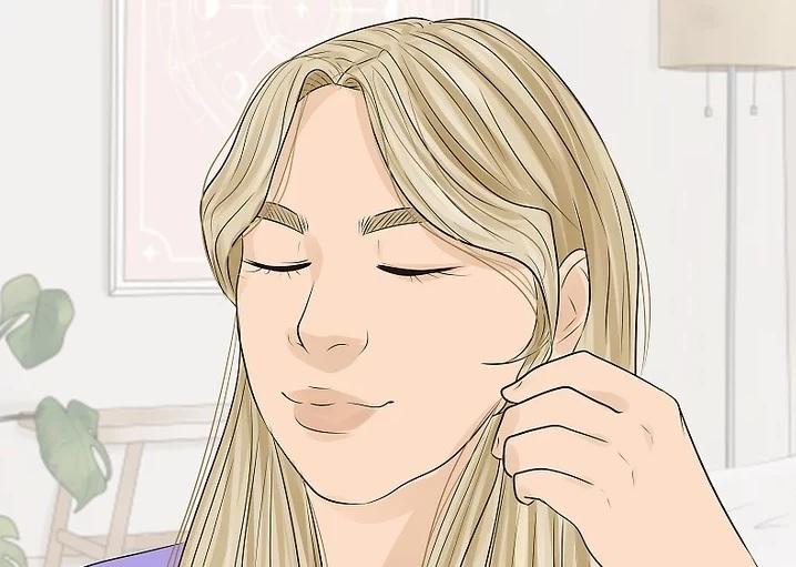نحوه استایل کردن موی چتری پرده ای 9