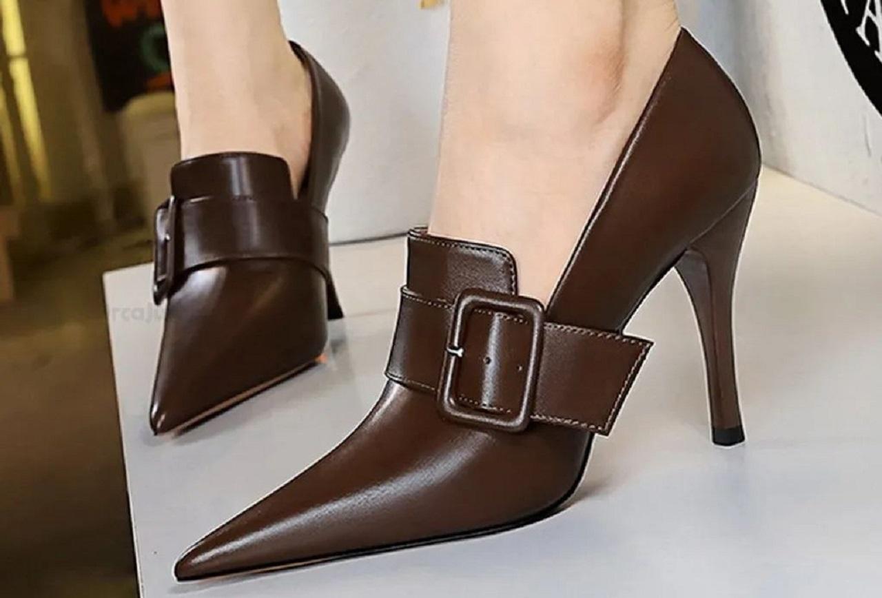 مدل کفش مجلسی چرم زنانه جدید 2