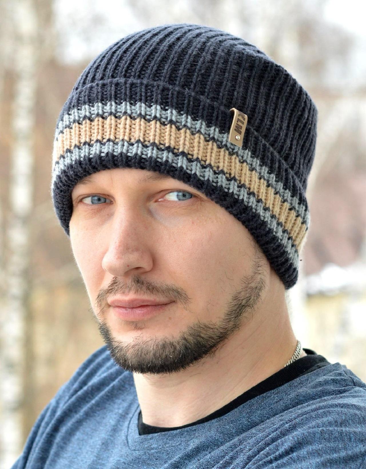 مدل کلاه بافتنی پسرانه ساده و کلاسیک2