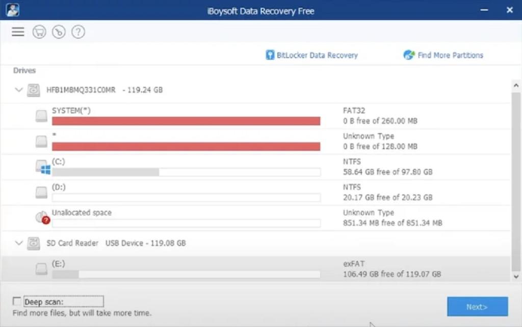 نرم افزار iBoysoft Data Recovery Free