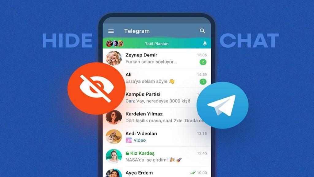 آموزش مخفی کردن چت تلگرام در گوشی آیفون و اندروید