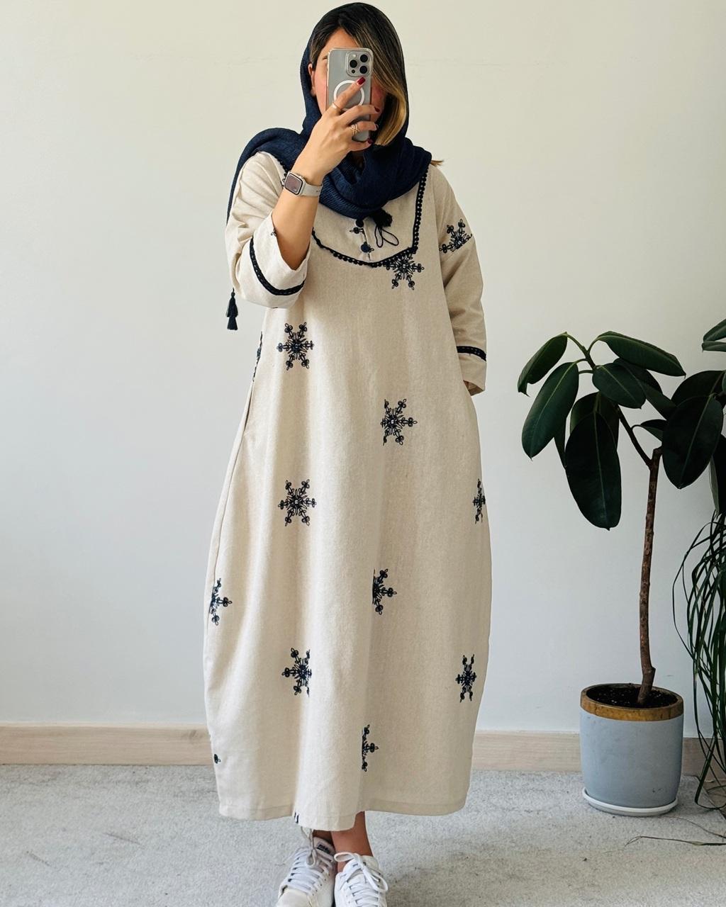 مدل پیراهن ساحلی نخی 1