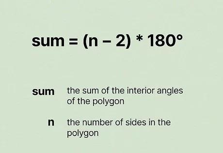 نحوه محاسبه مجموع زوایای داخلی1