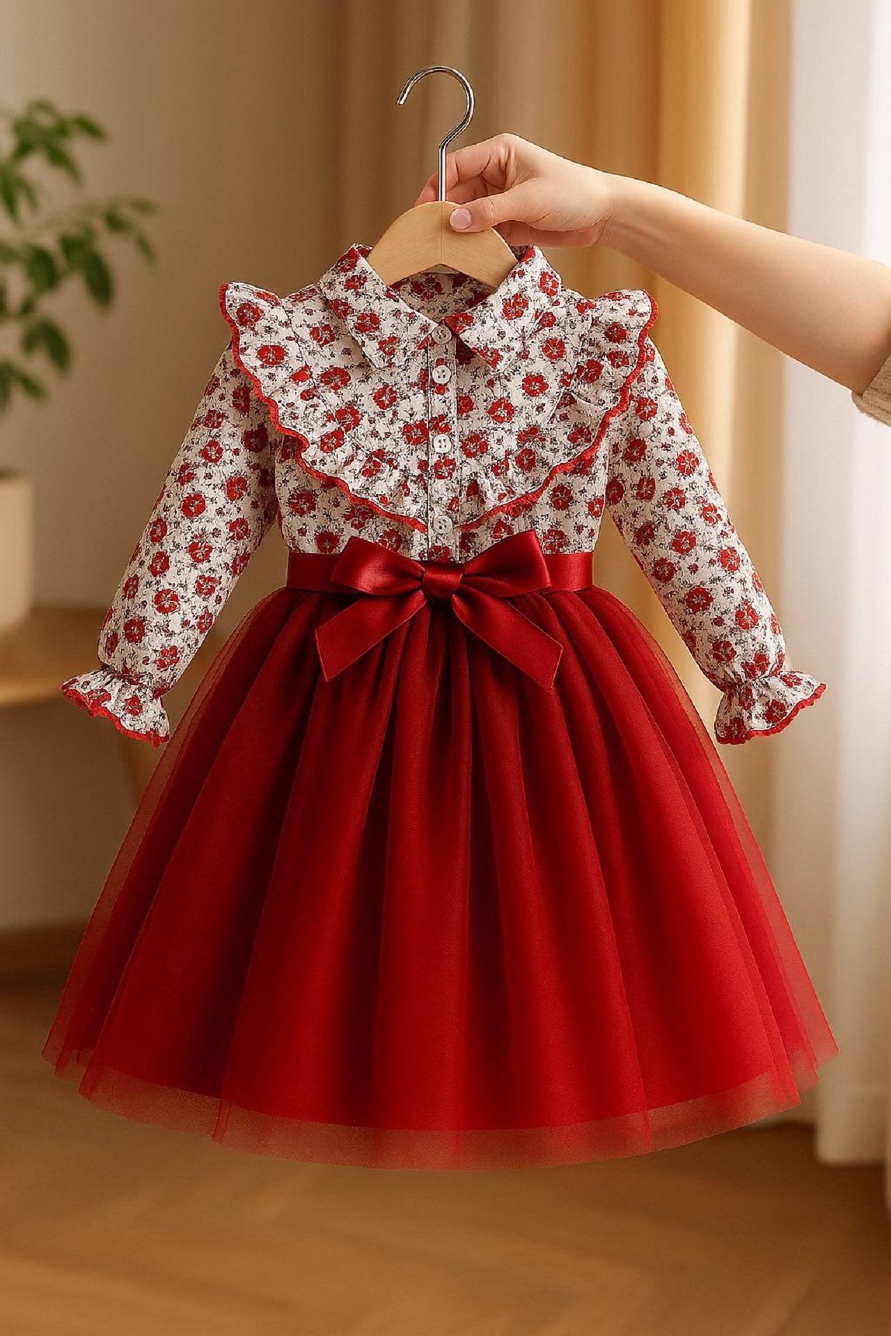 لباس شب یلدا دخترانه دو تکه 1