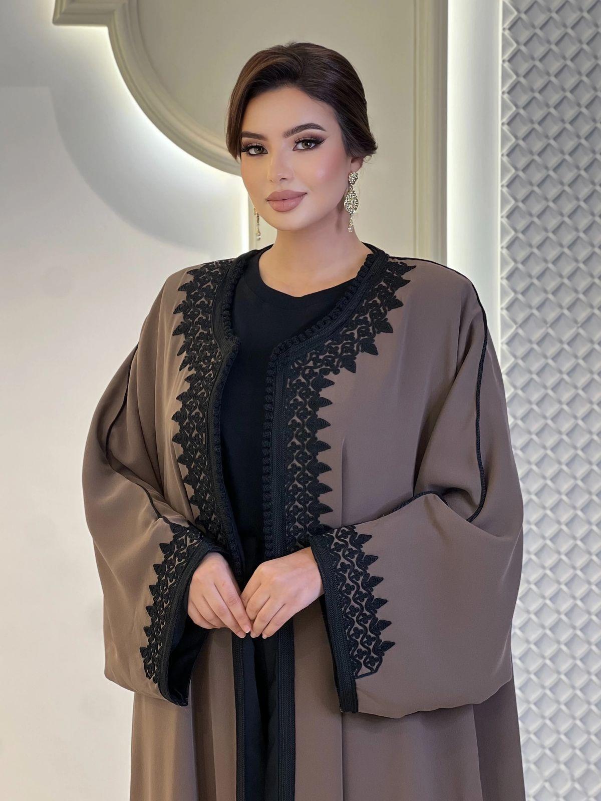 مدل عبا ساده و شیک جلو باز 3