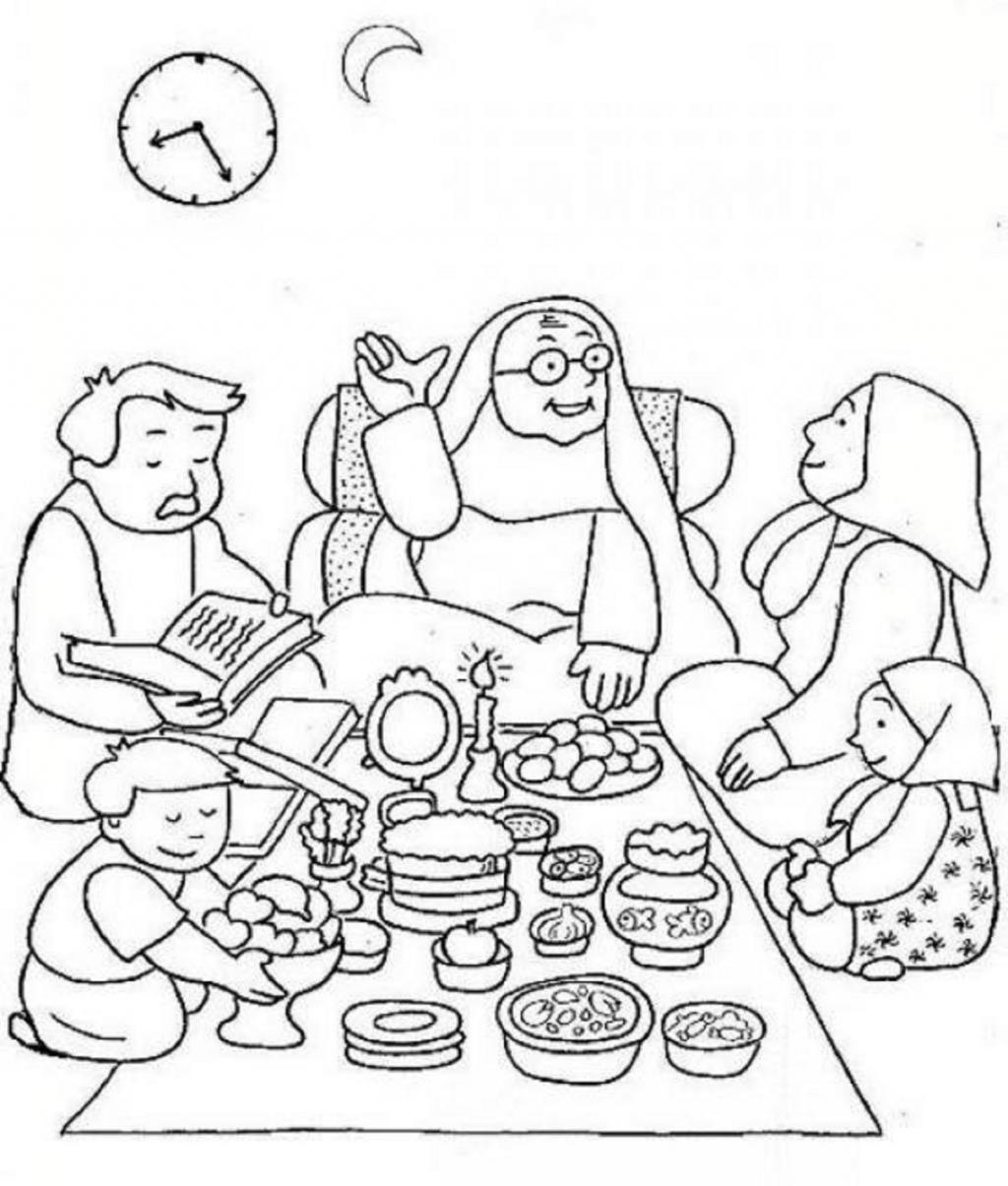 نقاشی ماه رمضان در عید نوروز 1