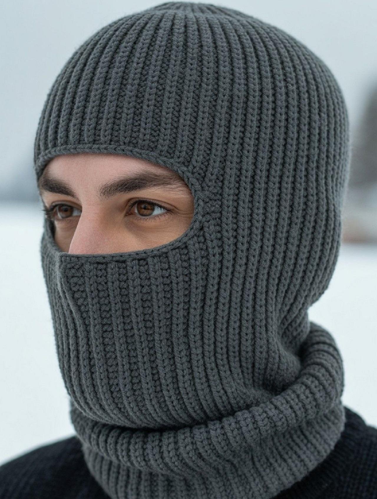مدل کلاه بافتنی طرح صورت پوش (بالاکلاوا)