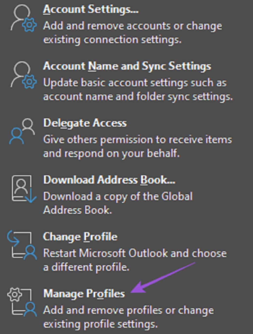 تغییر رمز عبور Outlook برای ویندوز