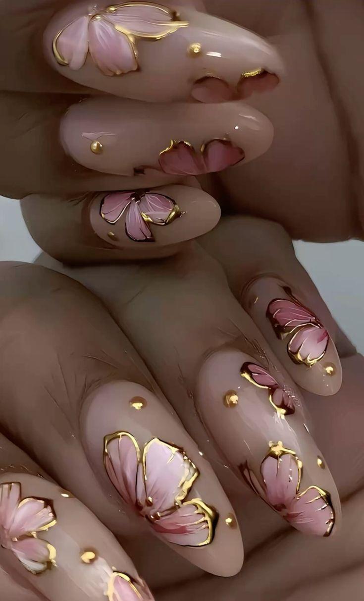 مدل ناخن کروم جواهری 3