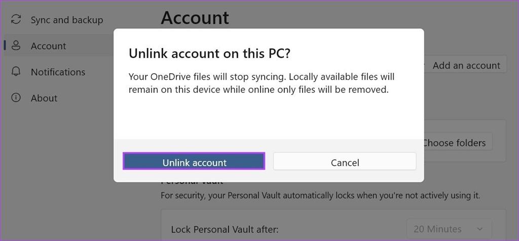 نحوه جلوگیری از حذف خودکار فایل ها توسط OneDrive 5