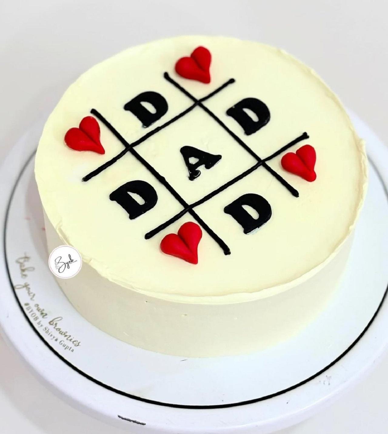 مدل کیک روز پدر ساده و شیک2