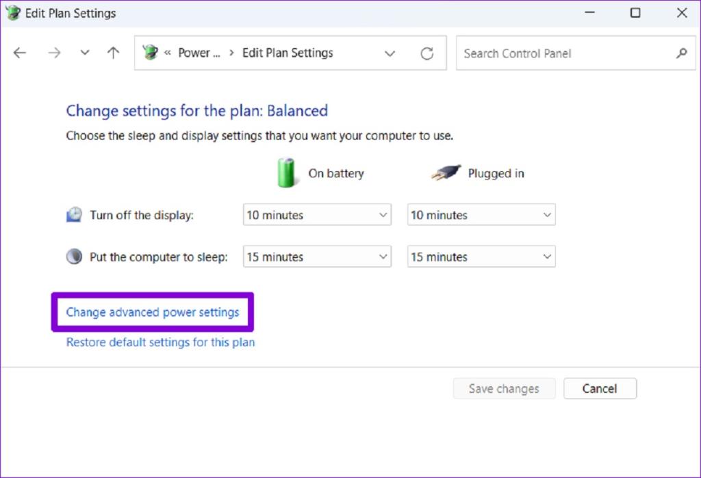  بررسی تنظیمات USB selective suspend 