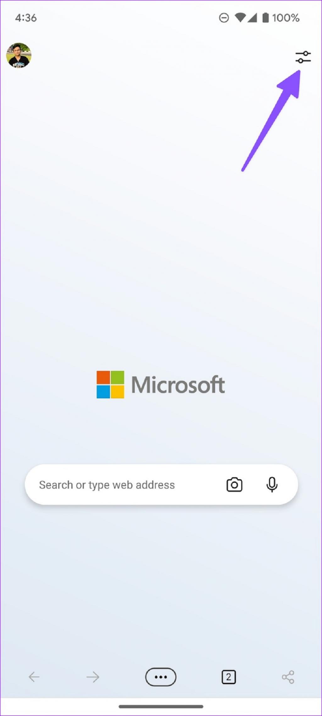 سفارشی کردن صفحه اصلی Microsoft Edge در آیفون و اندروید 