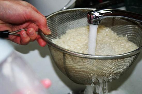 جلوگیری از شفته شدن برنج آبکش