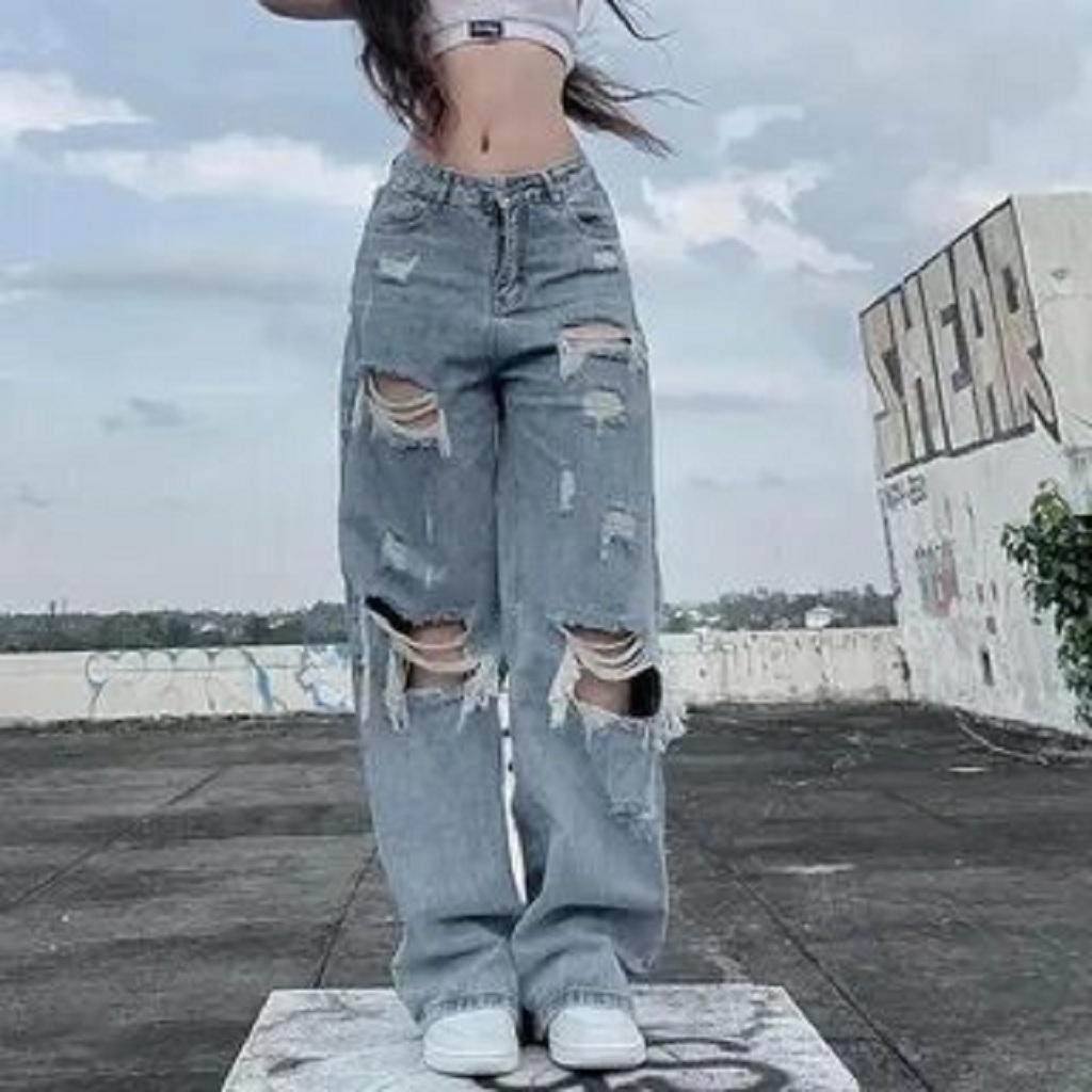 شلوار بگ دخترانه آبی1