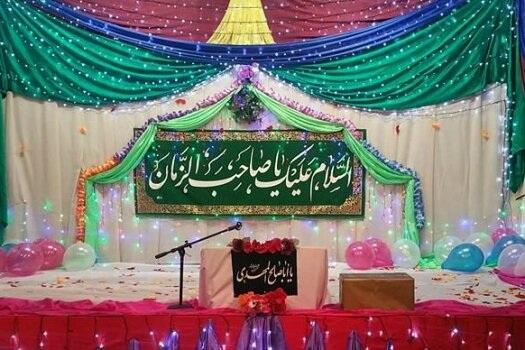 تزیین نیمه شعبان در مسجد 2