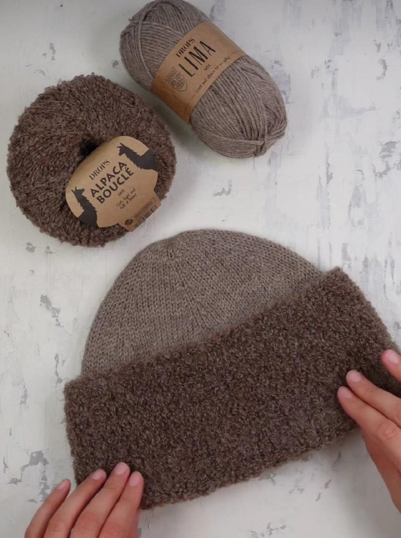 مدل کلاه بافتنی پسرانه ساده و کلاسیک 7