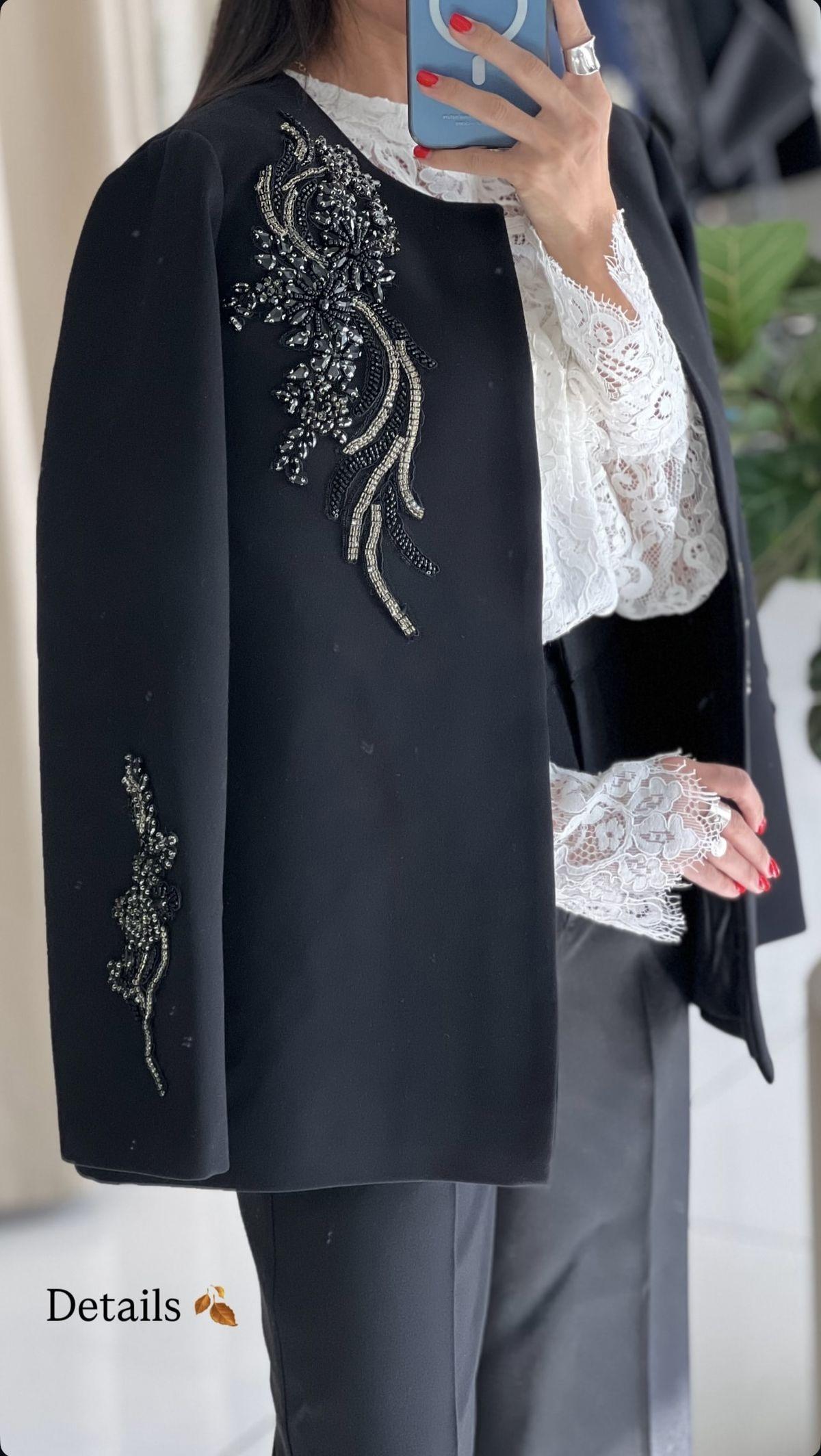 مدل کت و شلوار زنانه جواهر دوزی 3