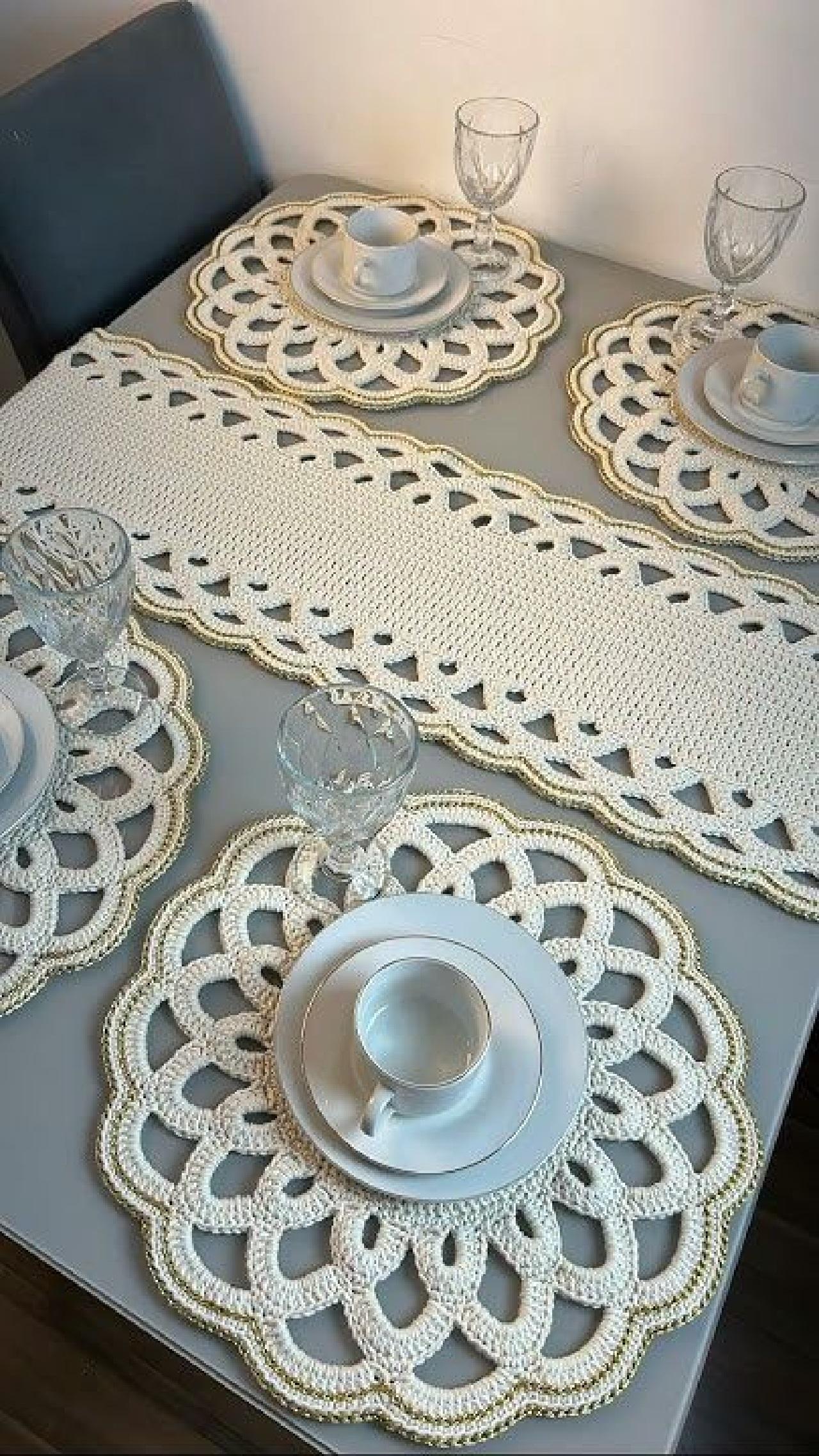 مدل رانر رومیزی مکرومه 6