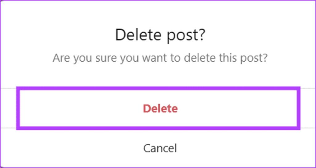 نحوه حذف یک پست در اینستاگرام از طریق کامپیوتر
