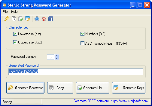 برنامه Strong Password Generator