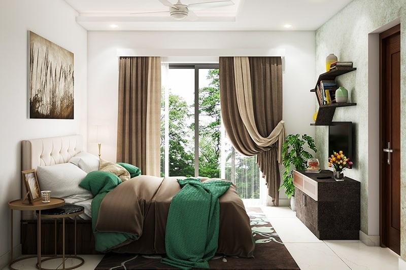 مدل پرده مینیمال برای اتاق خواب 2