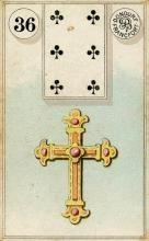 معنی کارت لیلیوم + صلیب در فال لنورماند