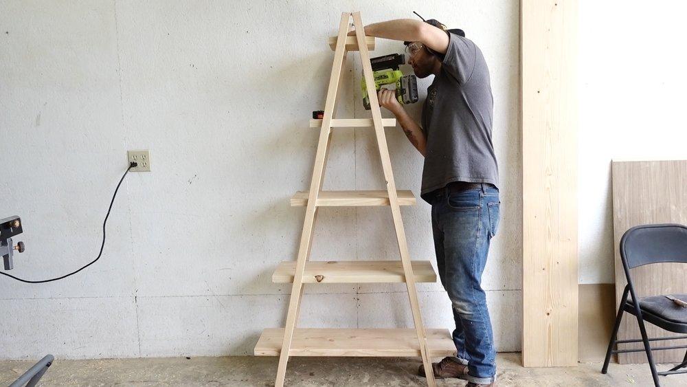 چگونه یک قفسه نردبان بسازیم؟4