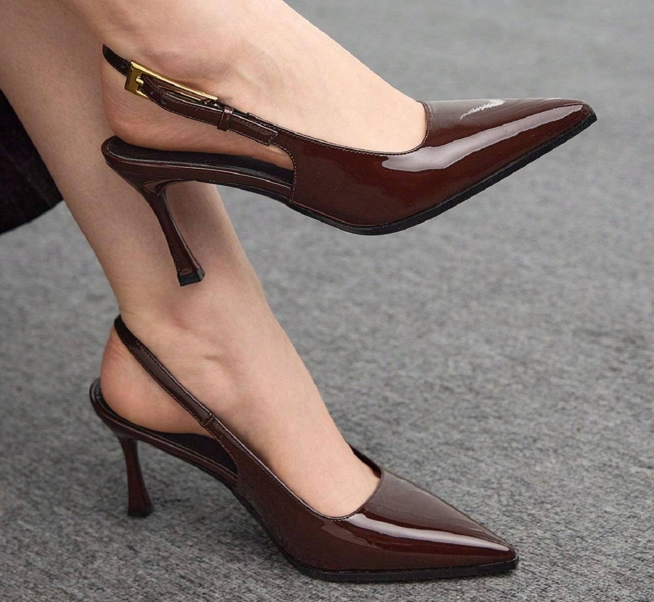 مدل کفش زنانه مجلسی چرم ورنی 2