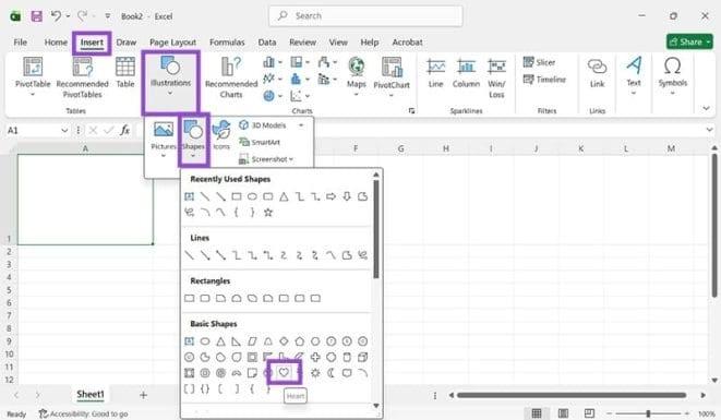 نحوه درج تصویر در سلول اکسل 7