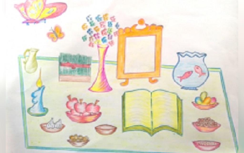 نقاشی عید نوروز کودکانه 11