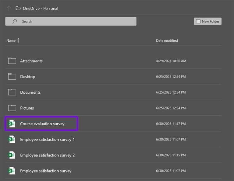 نحوه همگام سازی اکسل با Microsoft forms 4