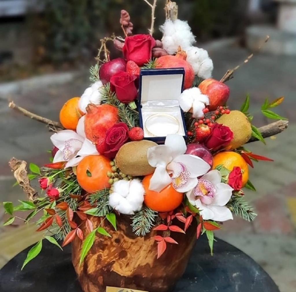 تزیین شب یلدا برای عروس ساده