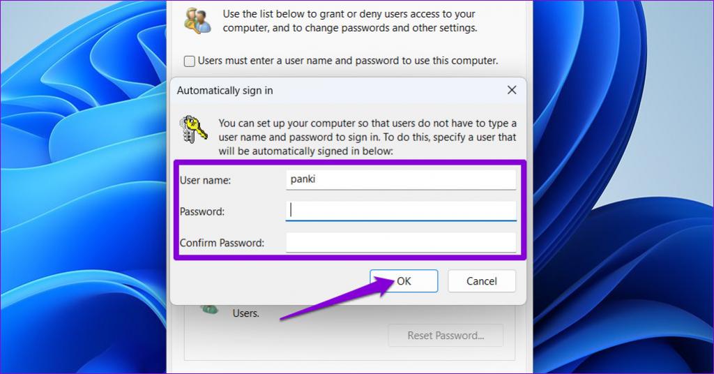 5 تغییر تنظیمات حساب کاربری برای فعال کردن ورود خودکار /دهید
