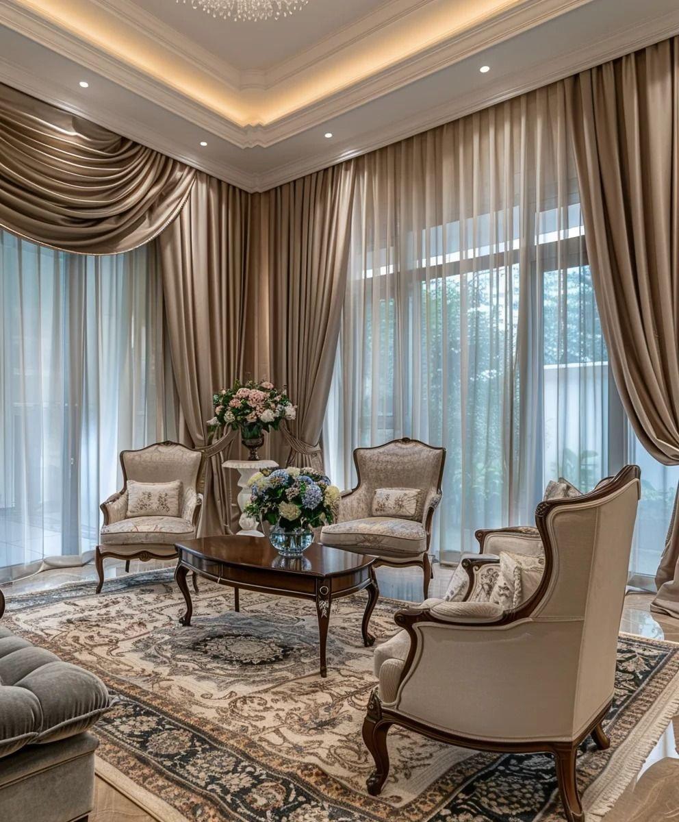 مدل پرده پذیرایی مدرن 2