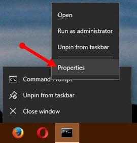 نحوه پین کردن Command Prompt به Taskbar 4
