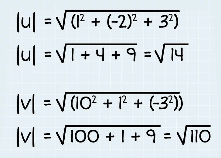 فرمول یافتن زاویه بین دو بردار10