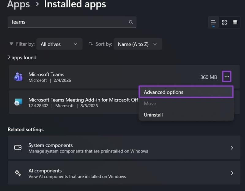نحوه رفع خطای WebView2 در Teams 6
