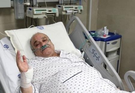 عکس محمد کاسبی در بیمارستان
