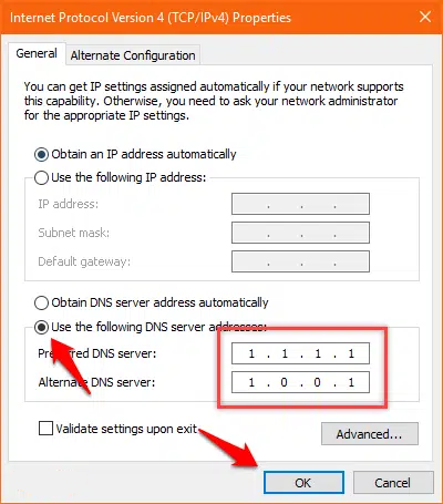 نحوه استفاده از DNS 1.1.1.1 Cloudflare در رایانه شخصی ویندوز