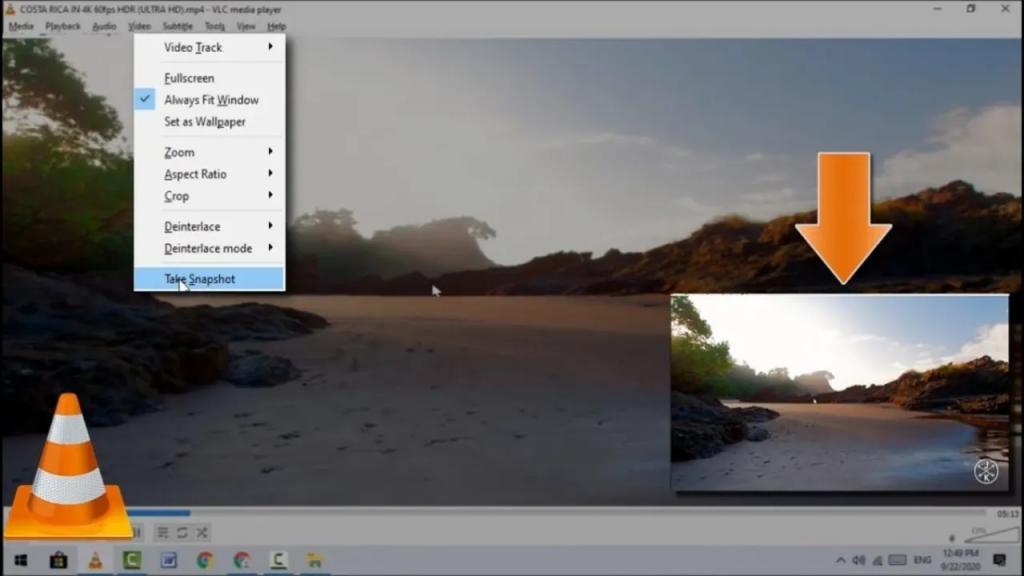 قابلیت و ویژگی مخفی مدیا پلیر VLC: گرفتن اسکرین شات