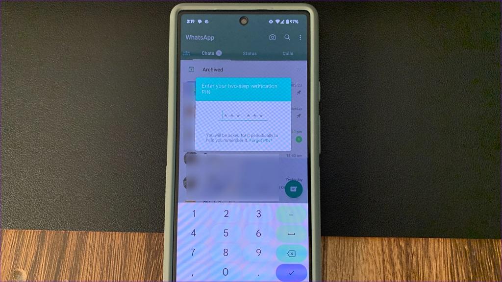 نحوه غیر فعال کردن پین (تایید دو مرحله ای) واتس اپ