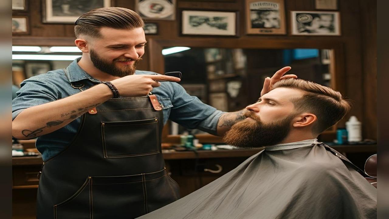 تبلیغات خلاقانه آرایشگاه مردانه برای جذب مشتری