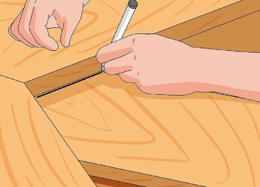 آموزش ساخت درِ انباری چوبی 8