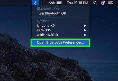 نحوه استفاده از بلوتوث در مک